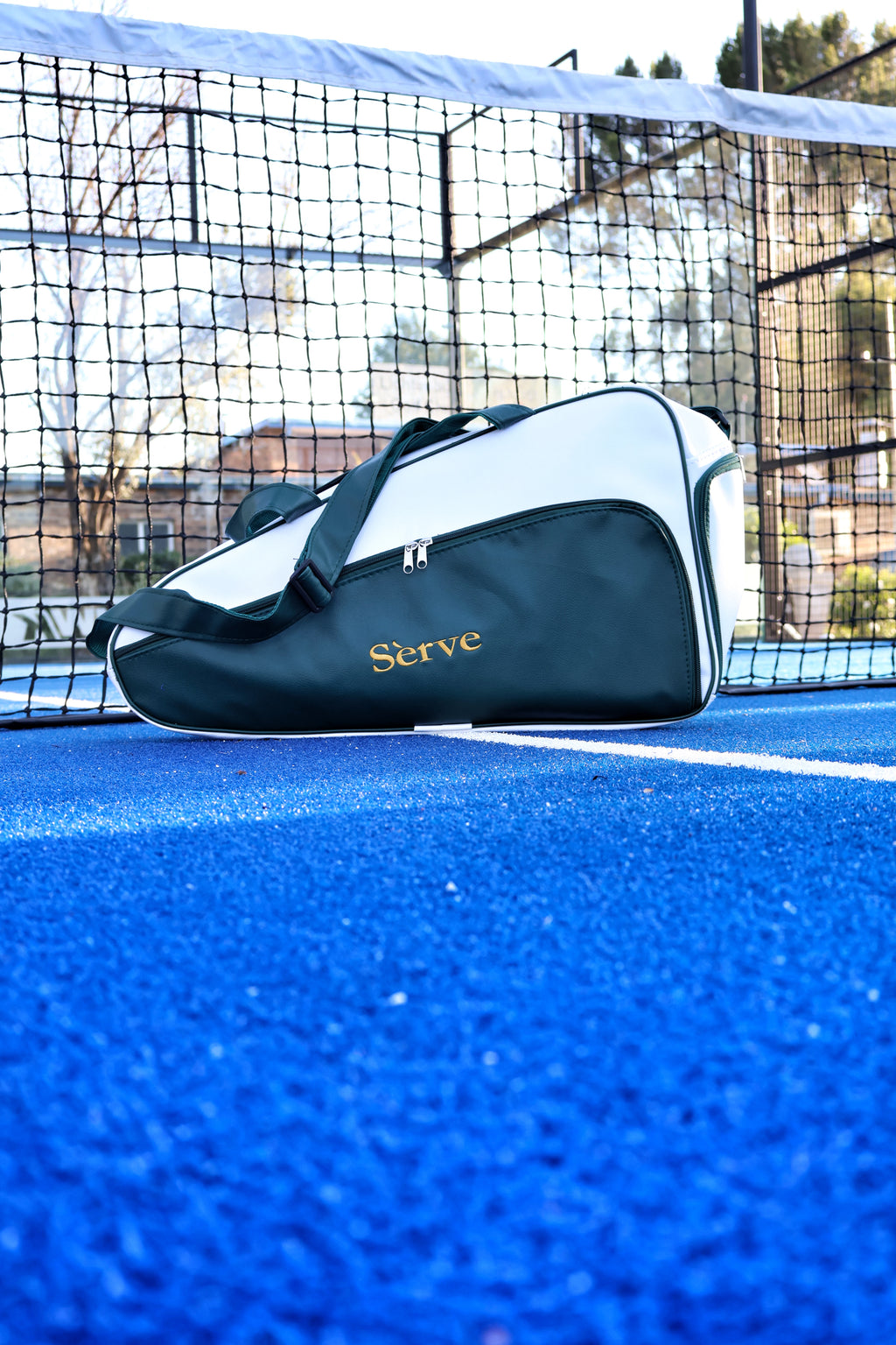 Sèrve SW19 Racquet Bag – Forest Green & White