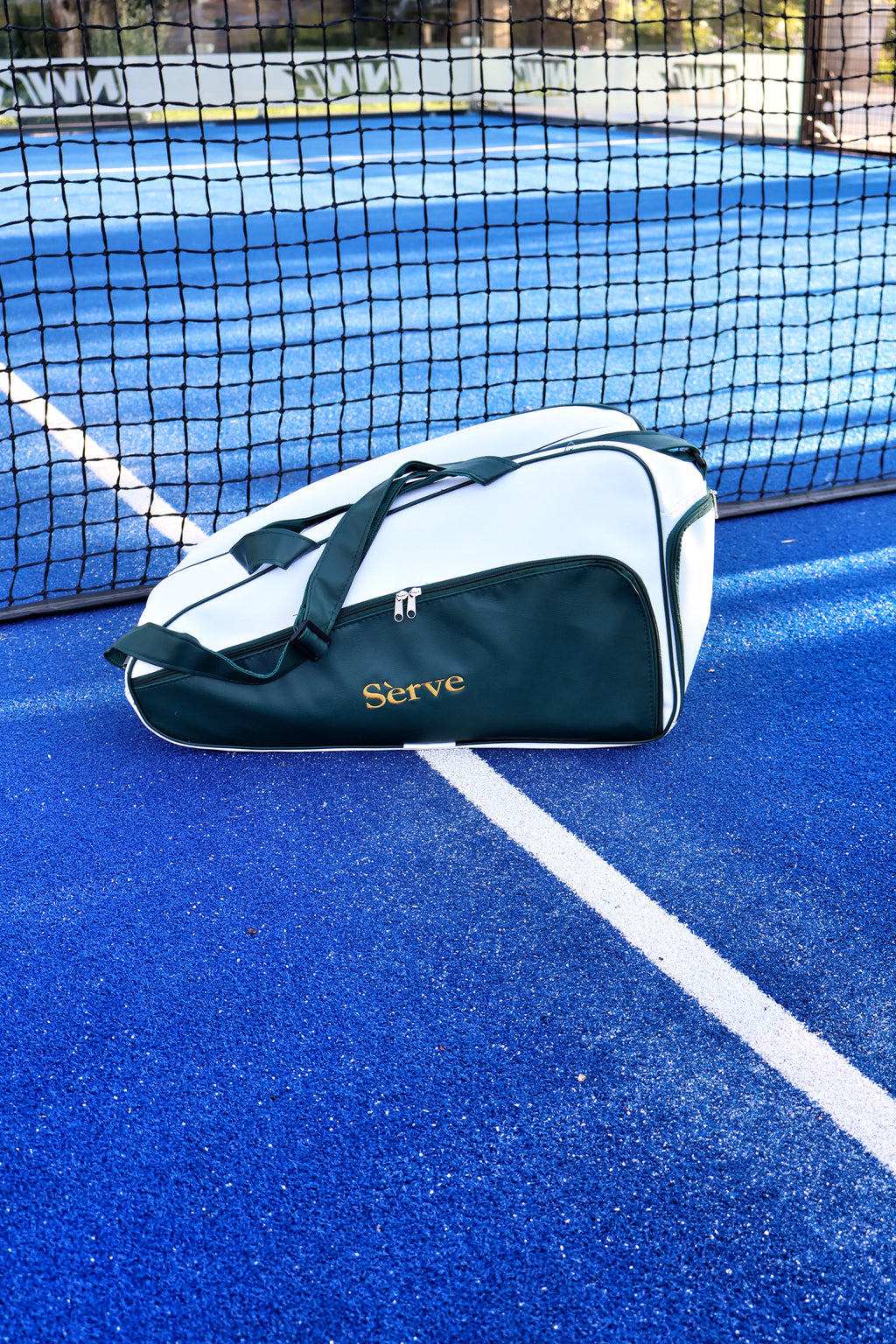 Sèrve SW19 Racquet Bag – Forest Green & White