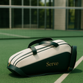 Sèrve SW19 Racquet Bag – Forest Green & White