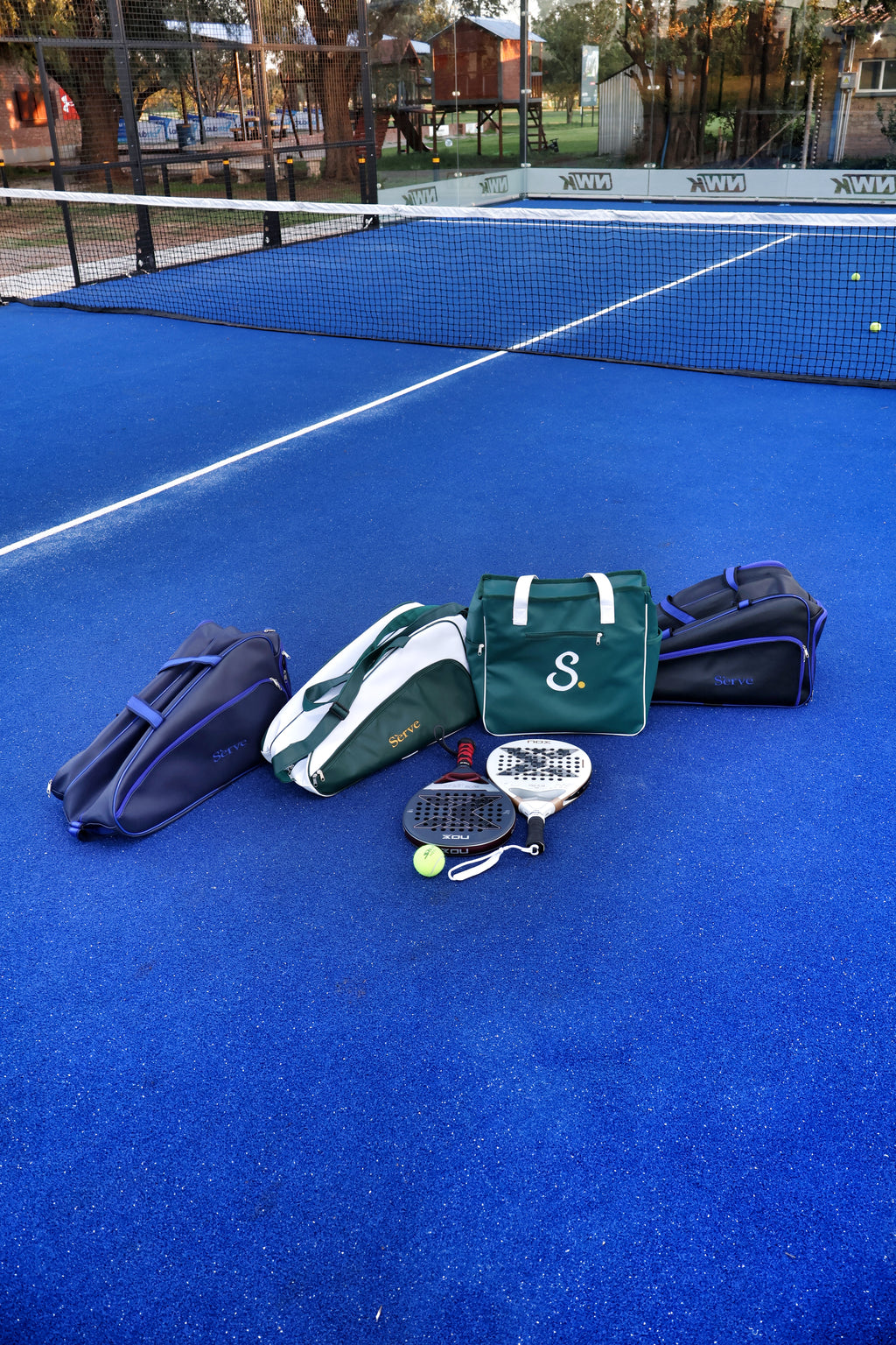 Sèrve Midnight Racquet Bag – Deep Navy with Blue Accents
