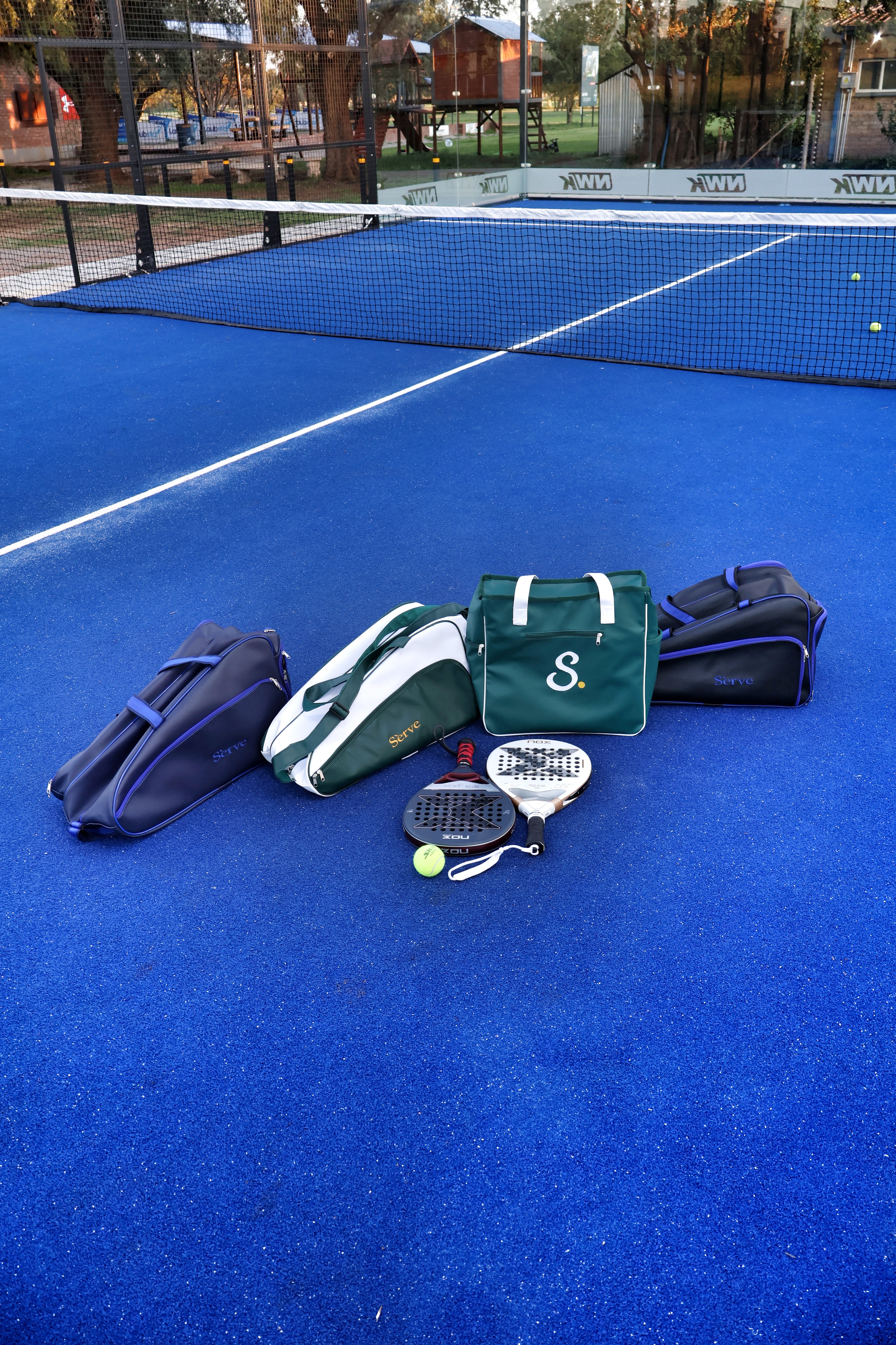 Sèrve Midnight Racquet Bag – Deep Navy with Blue Accents