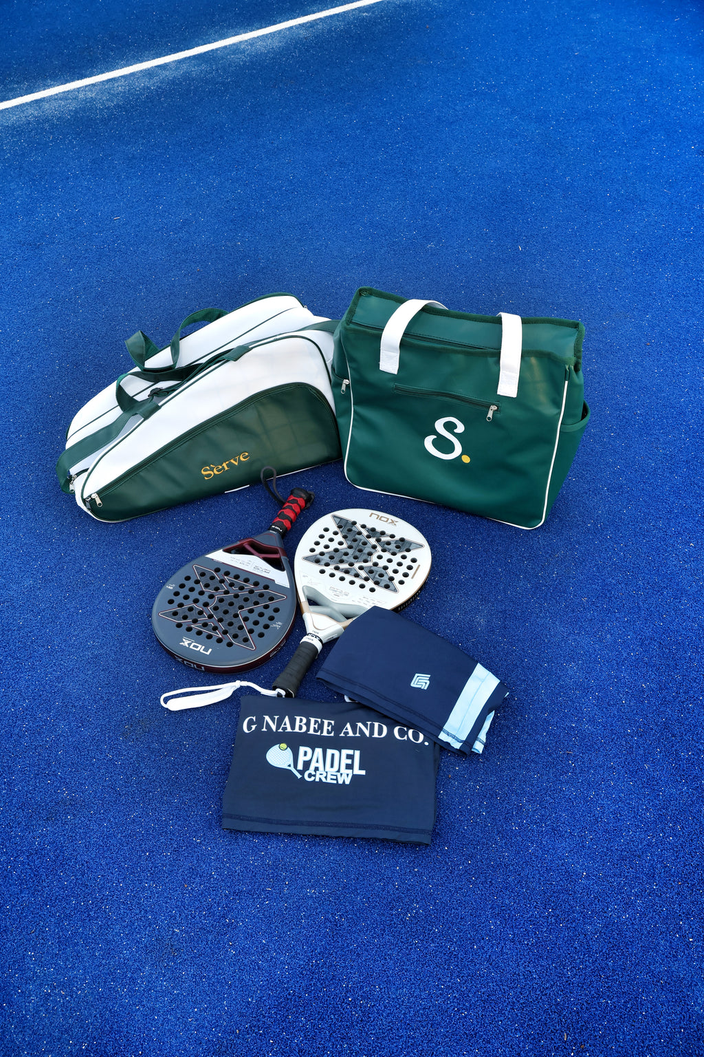 Sèrve SW19 Racquet Bag – Forest Green & White