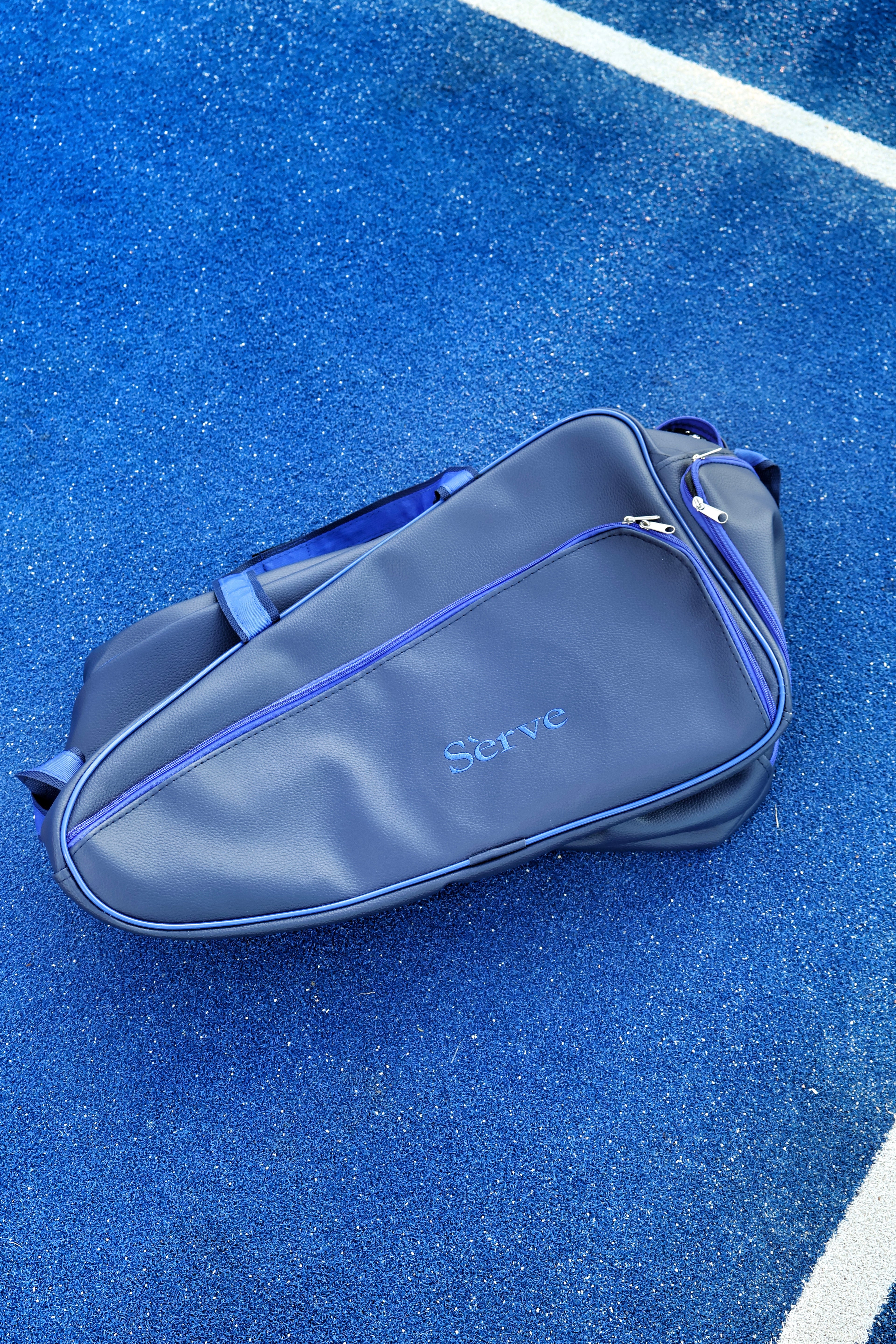 Sèrve Midnight Racquet Bag – Deep Navy with Blue Accents