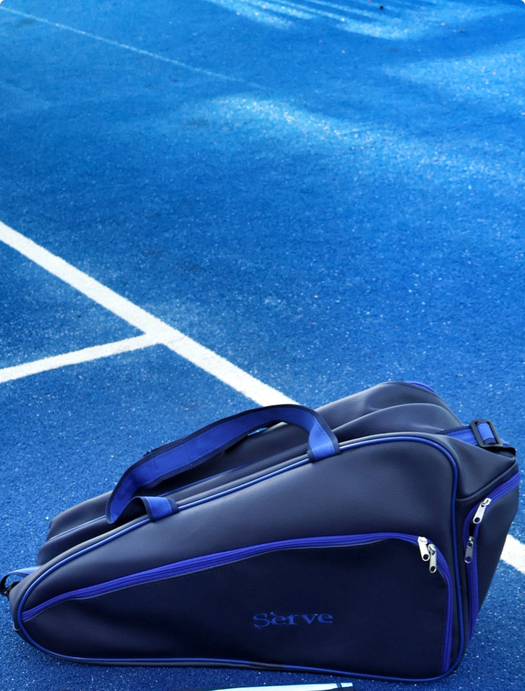 Sèrve Midnight Racquet Bag – Deep Navy with Blue Accents