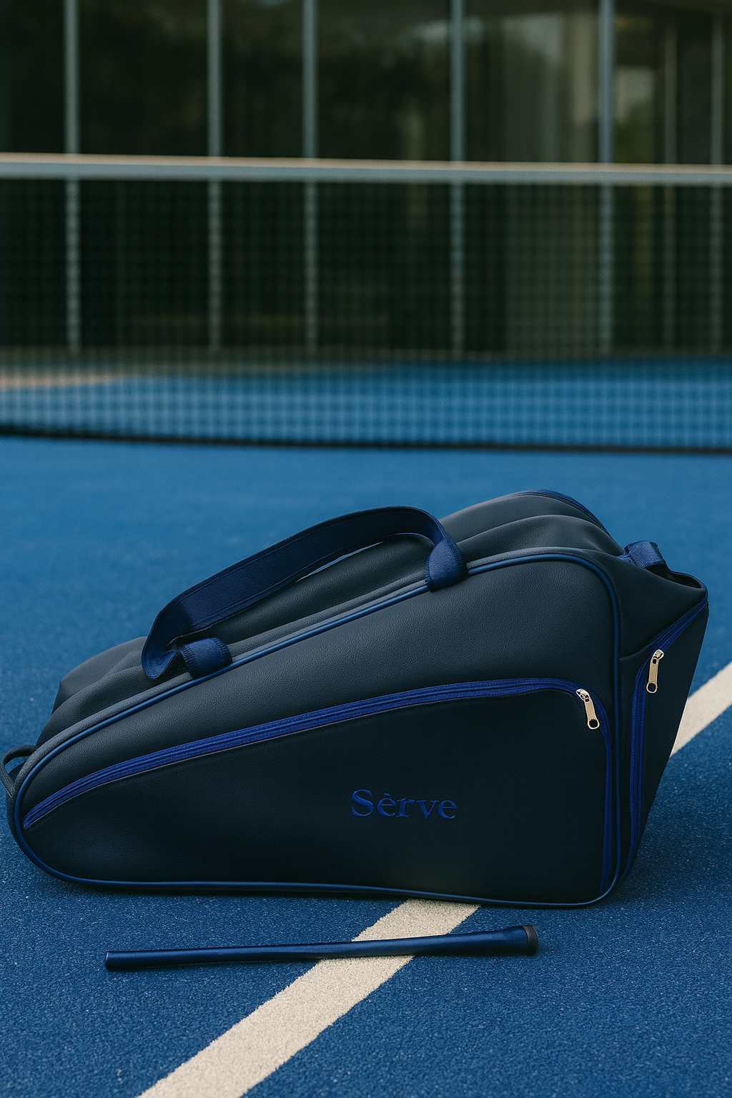 Sèrve Midnight Racquet Bag – Deep Navy with Blue Accents
